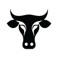 Bull Head Logo Sticker