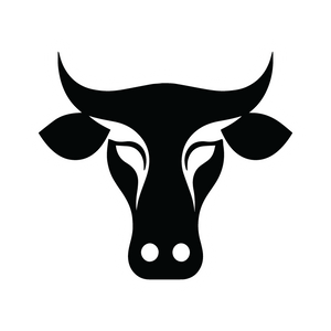 Bull Head Logo Sticker