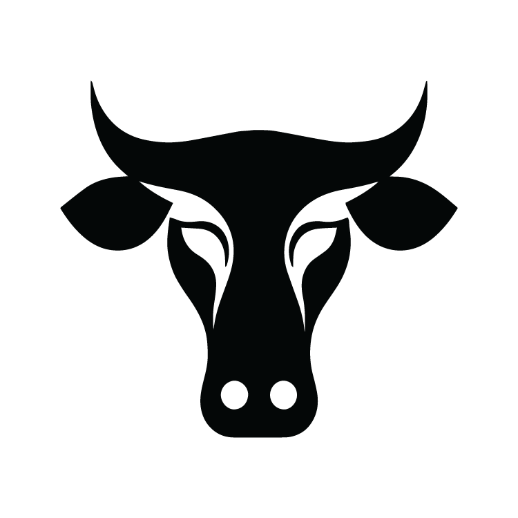 Bull Head Logo Sticker